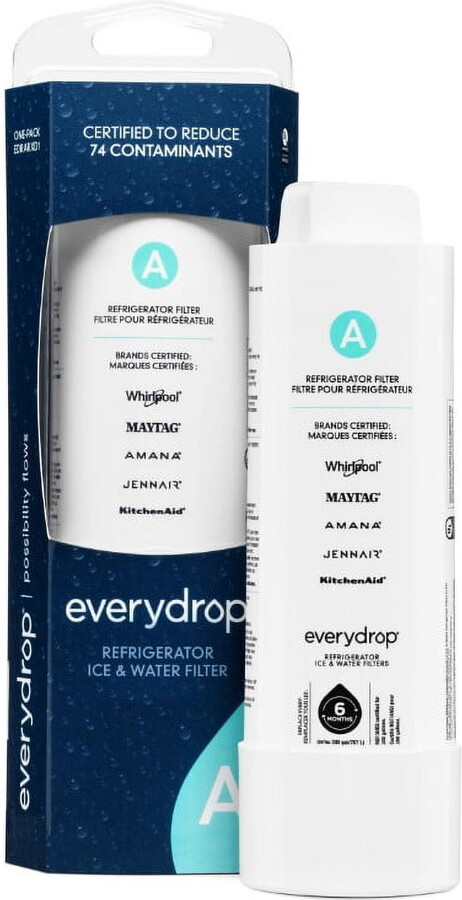 Everydrop Brand by Whirlpool Ice and Water Refrigerator Filter A, EDRARXD1, Single-Pack