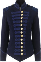 Thumbnail for your product : Pinky Laing Navy Velvet Military Jacket