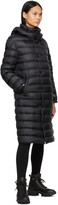 Thumbnail for your product : Moncler Black Down Algores Belted Long Coat