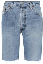 Thumbnail for your product : RE/DONE The Long denim shorts
