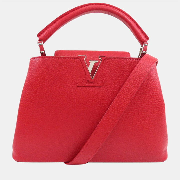 Louis Vuitton - Authenticated Capucines Handbag - Leather Purple Plain for Women, Never Worn
