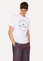 Thumbnail for your product : Paul Smith Men's White 'Cycle Stripe' Circle Print Organic-Cotton T-Shirt