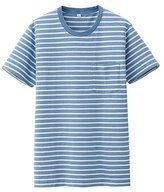 Thumbnail for your product : Uniqlo MEN Slub Striped Crew Neck Short Sleeve T-Shirt