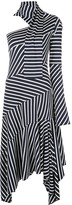 Thumbnail for your product : Monse Striped Chevron Jersey Dress