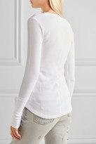 Thumbnail for your product : Splendid Nordic Waffle-knit Stretch Supima Cotton And Micro Modal-blend Top - Off-white