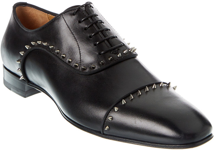 Christian Louboutin Eton Leather Oxford - ShopStyle Lace-up Shoes