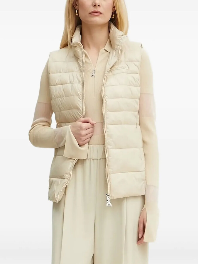 Patrizia Pepe Ribbed Zip-Front Top