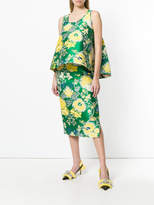 Thumbnail for your product : Rochas floral jacquard peplum top