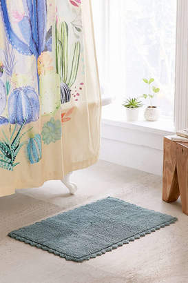 Crochet Trim Rectangle Bath Mat