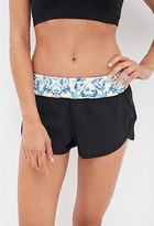 Thumbnail for your product : Forever 21 Diamond Print Woven Running Shorts
