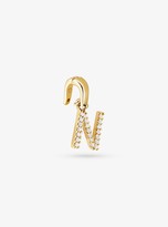 Thumbnail for your product : Michael Kors 14K Gold-Plated Sterling Silver Pave Alphabet Charm