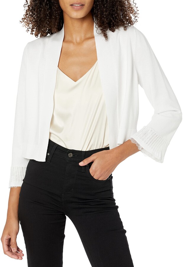 Sheer White Cardigan | Shop the world's largest collection of fashion |  ShopStyle