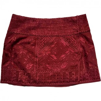 Isabel Marant Burgundy Silk Skirt for Women