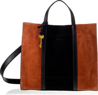 Fossil Women's Carmen Shopper Leather bag 30.8 cm L x 12.1 cm W x 26.4 cm H
