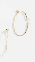 Thumbnail for your product : Paige Novick 18k Gold Hoop Earrings with Freshwater Cultured Pearls