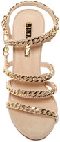 Thumbnail for your product : Liliana Golden Chain Link Stiletto Sandal