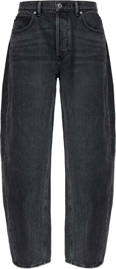 Alexander Wang Rhinestone-Embellished Cotton Jeans