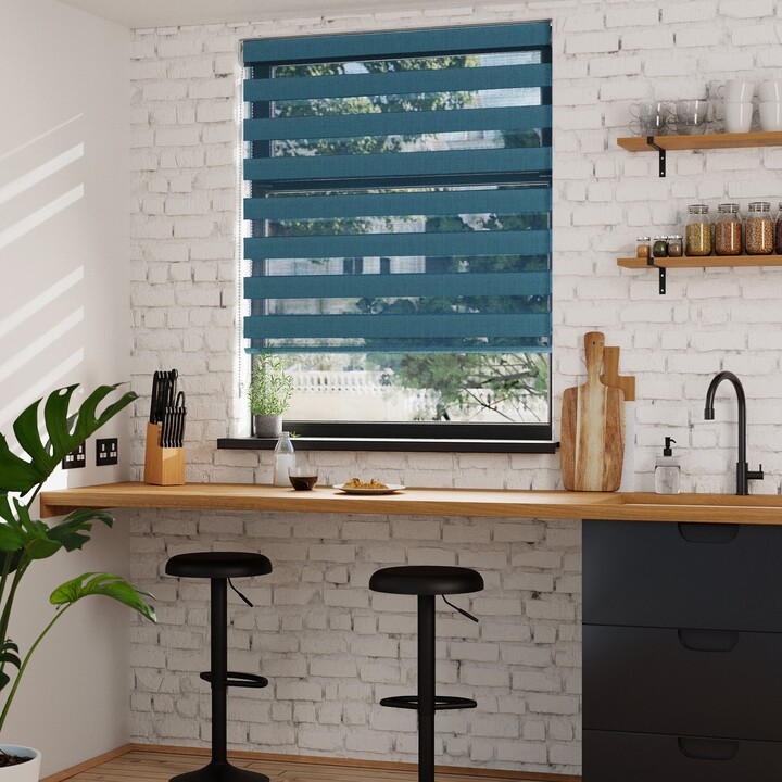 Dunelm Day and Night Teal Daylight Roller Blind Blue ShopStyle Decor