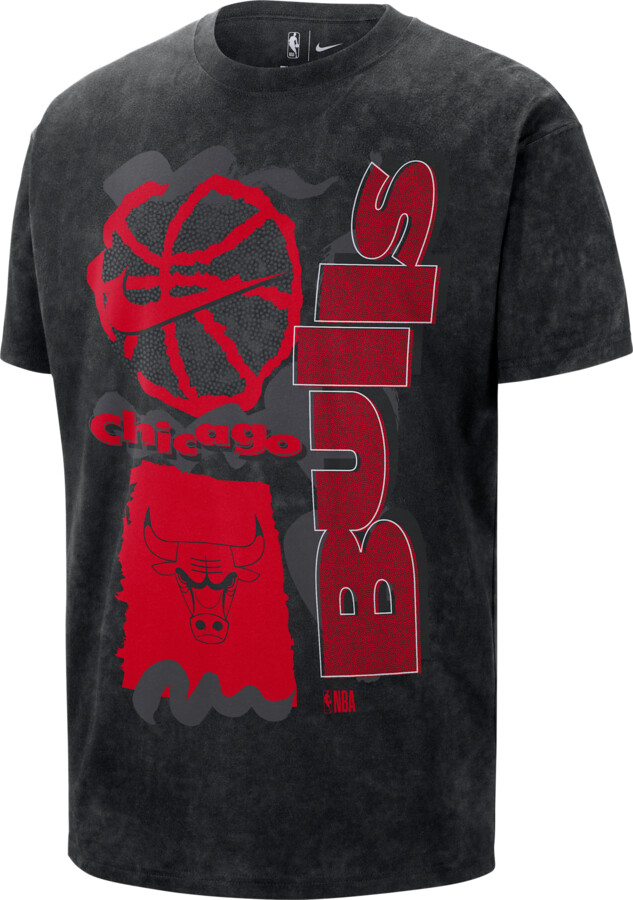 Chicago Bulls Courtside Nike Men's NBA Max90 T-Shirt in Black | HQ9357-011