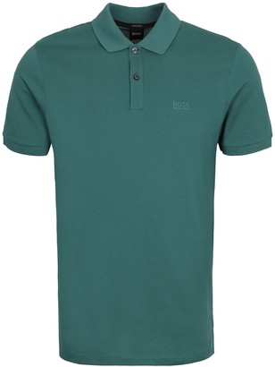 boss polo green