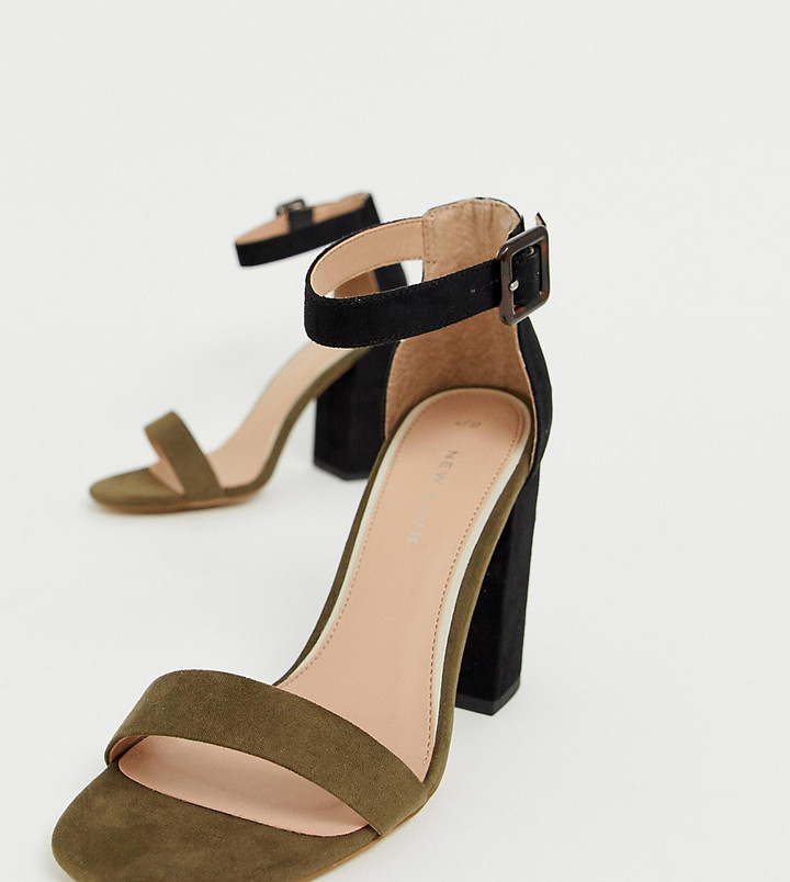 emerald green block heel sandals