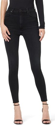 Hudson Centerfold Extreme High-Rise Super Skinny Ankle in Shady Noir (Shady Noir) Women's Jeans