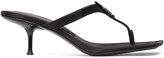 Thumbnail for your product : Alexander Wang Black Crystal Logo Bianca Heeled Sandals
