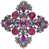 Thumbnail for your product : Charter Club Hematite-Tone Pink Crystal Cross Pin