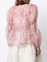 Thumbnail for your product : Renli Su Paisley-Print Collarless Blouse