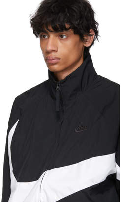 Nike Black and White Swoosh Jacket