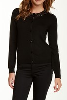 Thumbnail for your product : Alice + Olivia Stone Beaded Wool Cardigan