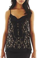 Thumbnail for your product : Bisou Bisou Bow Pleated Cami