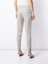 Thumbnail for your product : Fabiana Filippi Elasticated-Waist Slim Fit Trousers