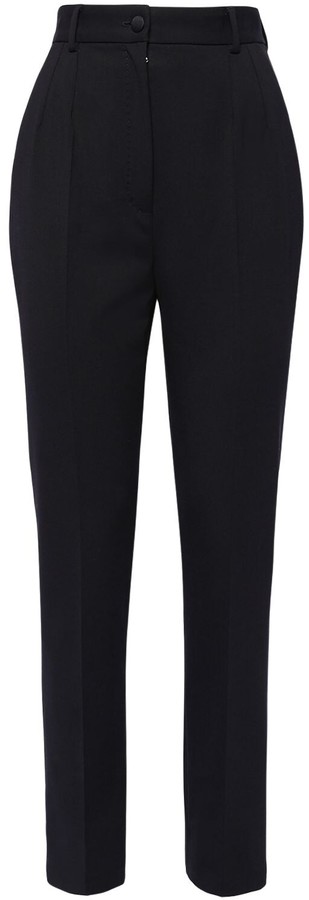 high waisted wool trousers womens
