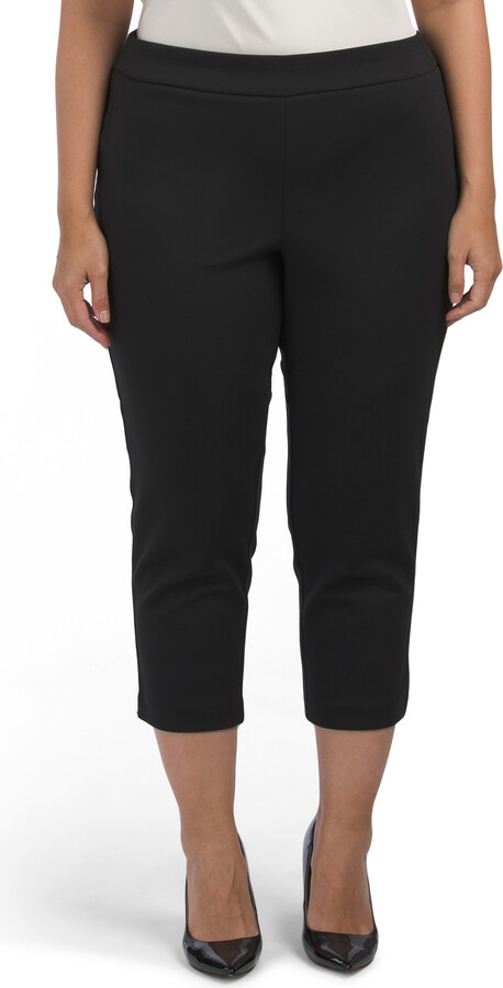 Rachel Zoe Plus Scuba Pull On Pants - ShopStyle
