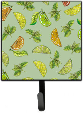 Winston Porter Gunnur Lemons Limes and Anges Wall Key Organizer with Key Hooks