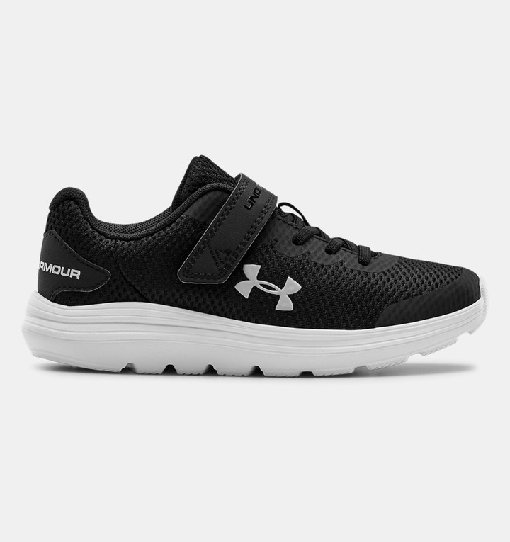 boys black under armour shoes