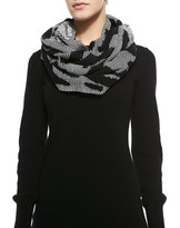Thumbnail for your product : Michael Stars Wild Side Printed Infinity Scarf, Black