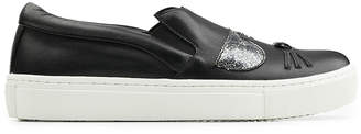 Karl Lagerfeld Paris Leather Slip-On Sneakers