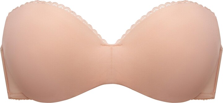 Curve Muse Women's Plus Size Push Up Add 1 Cup Underwire Perfect Shape Lace  Bra-2PK