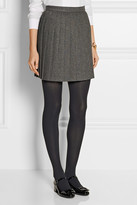 Thumbnail for your product : Saint Laurent Pleated wool mini skirt