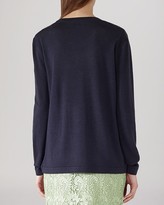 Thumbnail for your product : Reiss Sweater - Barton Silk Front Knit