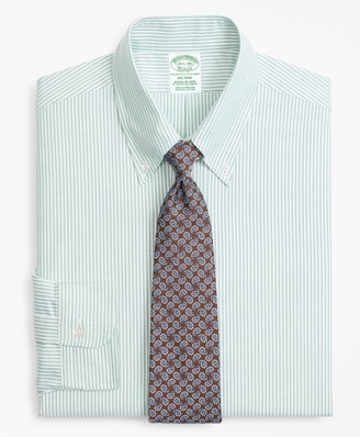 Brooks Brothers Original Polo Button-Down Oxford Milano Slim-Fit Dress Shirt, Candy Stripe