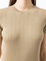 Thumbnail for your product : Ralph Lauren Collection Ribbed-Knit Midi Dress
