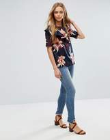 Thumbnail for your product : Vero Moda Floral Top With Ruffle