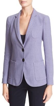 Armani Collezioni Women's Textured Cotton Blend Jacket