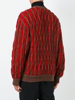 Thumbnail for your product : Issey Miyake Pre-Owned Textured V-Neck Jumper