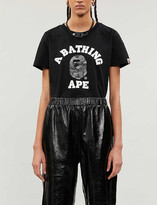 Thumbnail for your product : BAPE ABC Dot College reflective-print cotton-jersey T-shirt