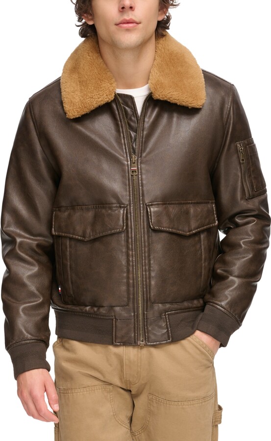 Tommy Hilfiger Men's Leather & Suede Jackets | ShopStyle