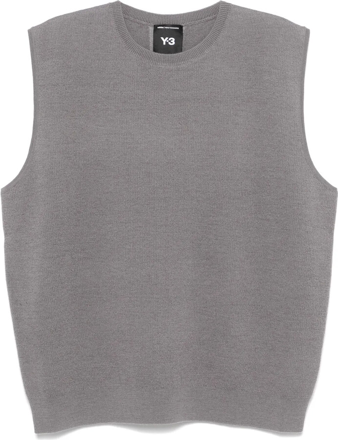 Y-3 3-Stripes knitted vest